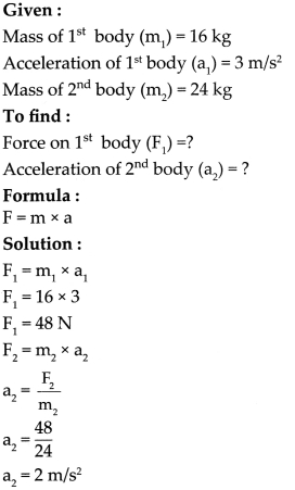 Maharashtra Board Class 9 Science Solutions Chapter 1 Laws of Motion 4