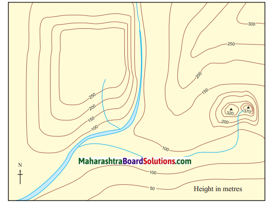 Maharashtra Board Class 7 Geography Solutions Chapter 11 Contour Maps and Landforms 1