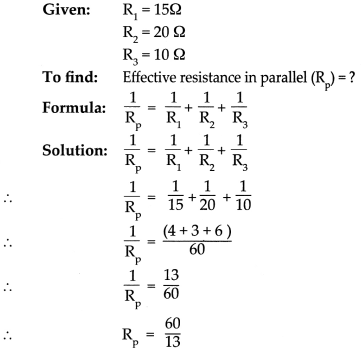 Maharashtra Board Class 9 Science Solutions Chapter 3 Current Electricity 10