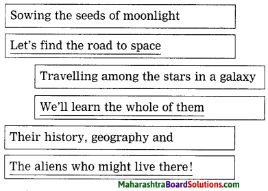Maharashtra Board Class 10 My English Coursebook Solutions Chapter 1.3 Basketful of Moonlight 5