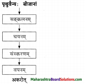Maharashtra Board Class 10 Sanskrit Amod Solutions Chapter 1 आधकृषकः पृयुवैयः 8