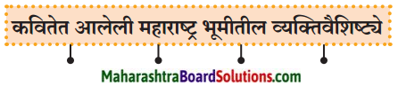 Maharashtra Board Class 9 Marathi Kumarbharti Solutions Chapter 12 महाराष्ट्रावरूनी टाक ओवाळून काया 3