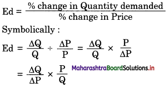 Maharashtra Board Class 12 Economics Important Questions Chapter 3B Elasticity of Demand 15