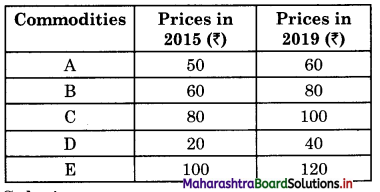 Maharashtra Board Class 12 Economics Important Questions Chapter 6 Index Numbers 2