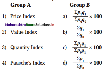 Maharashtra Board Class 12 Economics Solutions Chapter 6 Index Numbers 1