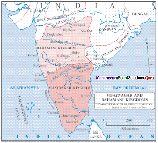 Maharashtra Board Class 11 History Important Questions Chapter 14 Delhi Sultanate, Vijayanagar and Bahamani Kingdom 3