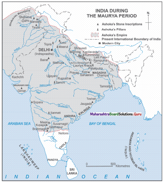 Maharashtra Board Class 11 History Important Questions Chapter 8 India During Mauryan Period 3