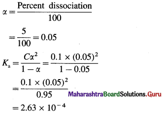 Maharashtra Board Class 12 Chemistry Solutions Chapter 3 Ionic Equilibria 6