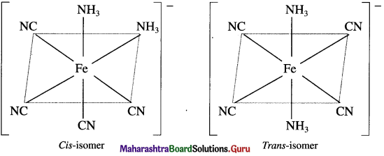 Maharashtra Board Class 12 Chemistry Solutions Chapter 9 Coordination Compounds 9