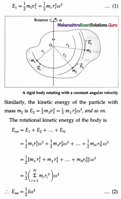 Maharashtra Board Class 12 Physics Important Questions Chapter 1 Rotational Dynamics 1040
