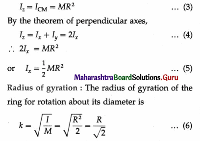 Maharashtra Board Class 12 Physics Important Questions Chapter 1 Rotational Dynamics 128