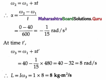 Maharashtra Board Class 12 Physics Important Questions Chapter 1 Rotational Dynamics 166