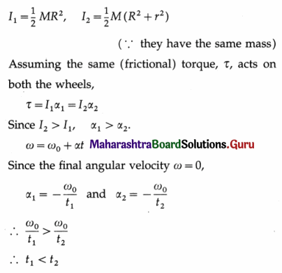 Maharashtra Board Class 12 Physics Important Questions Chapter 1 Rotational Dynamics 171