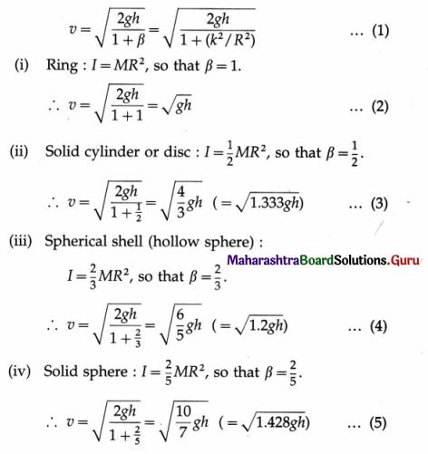 Maharashtra Board Class 12 Physics Important Questions Chapter 1 Rotational Dynamics 199