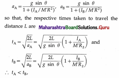 Maharashtra Board Class 12 Physics Important Questions Chapter 1 Rotational Dynamics 206