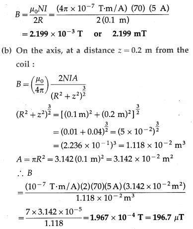 Maharashtra Board Class 12 Physics Important Questions Chapter 10 Magnetic Fields due to Electric Current 52