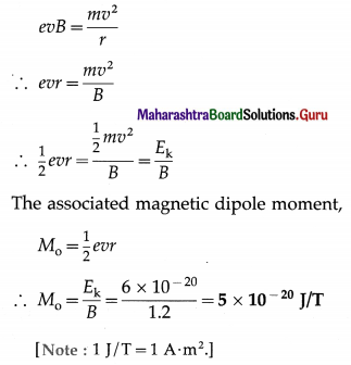 Maharashtra Board Class 12 Physics Important Questions Chapter 11 Magnetic Materials 9