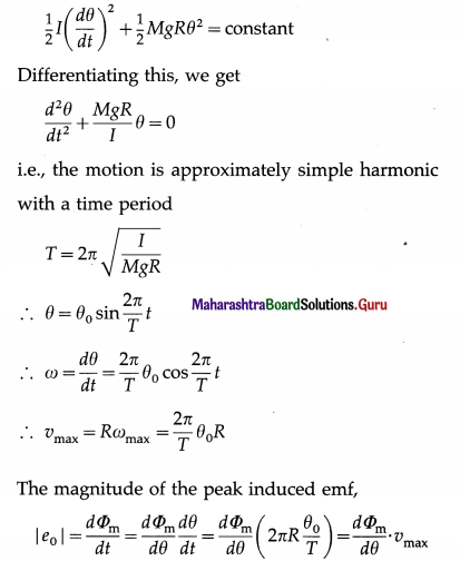 Maharashtra Board Class 12 Physics Important Questions Chapter 12 Electromagnetic Induction 27