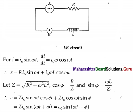 Maharashtra Board Class 12 Physics Important Questions Chapter 13 AC Circuits 14