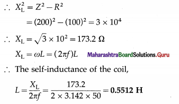 Maharashtra Board Class 12 Physics Important Questions Chapter 13 AC Circuits 21