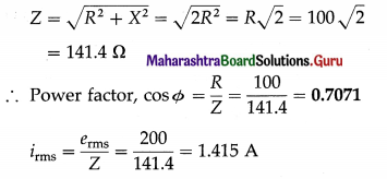 Maharashtra Board Class 12 Physics Important Questions Chapter 13 AC Circuits 29