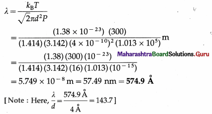 Maharashtra Board Class 12 Physics Important Questions Chapter 3 Kinetic Theory of Gases and Radiation 10