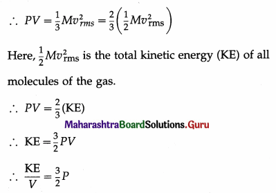 Maharashtra Board Class 12 Physics Important Questions Chapter 3 Kinetic Theory of Gases and Radiation 21
