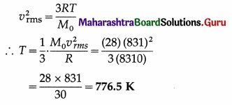 Maharashtra Board Class 12 Physics Important Questions Chapter 3 Kinetic Theory of Gases and Radiation 34