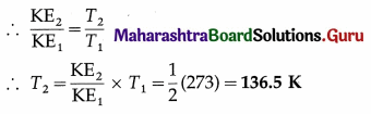 Maharashtra Board Class 12 Physics Important Questions Chapter 3 Kinetic Theory of Gases and Radiation 48