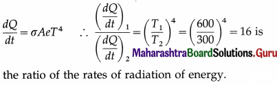 Maharashtra Board Class 12 Physics Important Questions Chapter 3 Kinetic Theory of Gases and Radiation 66