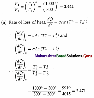 Maharashtra Board Class 12 Physics Important Questions Chapter 3 Kinetic Theory of Gases and Radiation 81