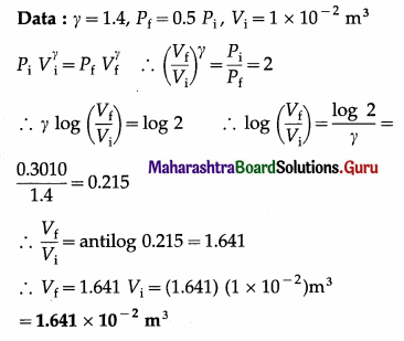 Maharashtra Board Class 12 Physics Important Questions Chapter 4 Thermodynamics 26