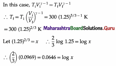 Maharashtra Board Class 12 Physics Important Questions Chapter 4 Thermodynamics 29