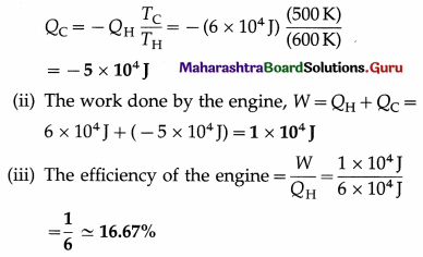 Maharashtra Board Class 12 Physics Important Questions Chapter 4 Thermodynamics 49