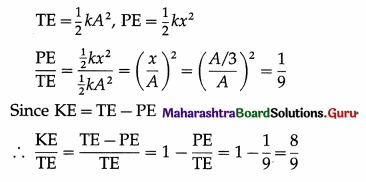 Maharashtra Board Class 12 Physics Important Questions Chapter 5 Oscillations Important Questions 52