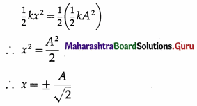 Maharashtra Board Class 12 Physics Important Questions Chapter 5 Oscillations Important Questions 53