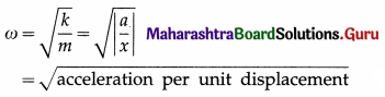 Maharashtra Board Class 12 Physics Important Questions Chapter 5 Oscillations Important Questions 55