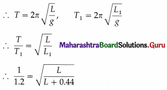 Maharashtra Board Class 12 Physics Important Questions Chapter 5 Oscillations Important Questions 59