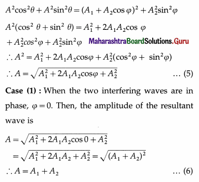 Maharashtra Board Class 12 Physics Important Questions Chapter 6 Superposition of Waves Important Questions 15