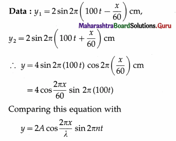 Maharashtra Board Class 12 Physics Important Questions Chapter 6 Superposition of Waves Important Questions 21