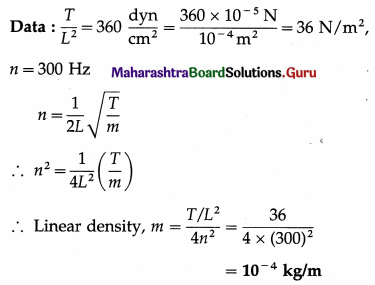 Maharashtra Board Class 12 Physics Important Questions Chapter 6 Superposition of Waves Important Questions 51