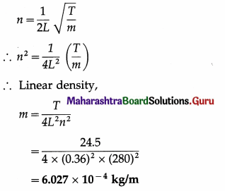 Maharashtra Board Class 12 Physics Important Questions Chapter 6 Superposition of Waves Important Questions 57