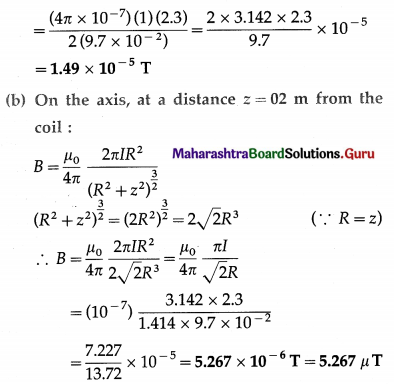 Maharashtra Board Class 12 Physics Solutions Chapter 10 Magnetic Fields due to Electric Current 18
