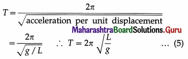 Maharashtra Board Class 12 Physics Solutions Chapter 5 Oscillations 25