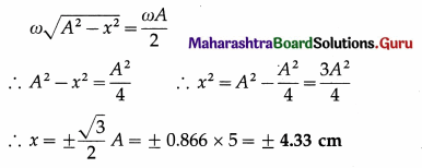 Maharashtra Board Class 12 Physics Solutions Chapter 5 Oscillations 50