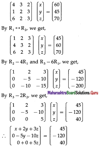 Maharashtra Board 12th Maths Solutions Chapter 2 Matrices Ex 2.3 4