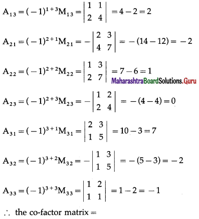 Maharashtra Board 12th Maths Solutions Chapter 2 Matrices Miscellaneous Exercise 2A 42