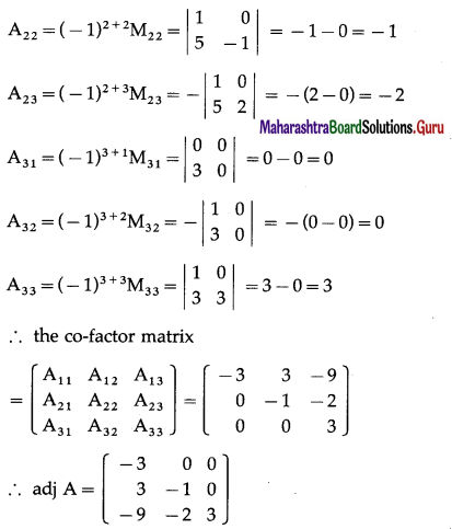 Maharashtra Board 12th Maths Solutions Chapter 2 Matrics Ex 2.2 9