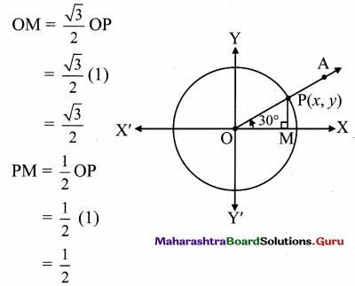 Maharashtra Board 11th Maths Solutions Chapter 2 Trigonometry - I Ex 2.1 1