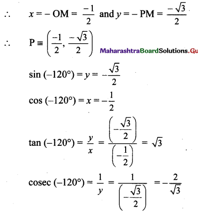 Maharashtra Board 11th Maths Solutions Chapter 2 Trigonometry - I Ex 2.1 23